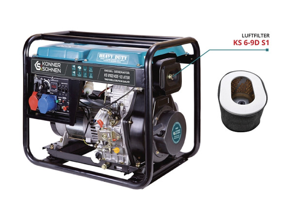 Könner & Söhnen Luftfilter für Stromerzeuger diesel, KS 6-9D S1