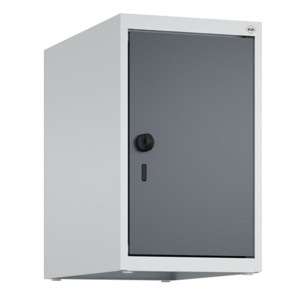 C+P Schrankaufsatz Classic PLUS, Aufsatzschrank, 7035/7016, Drehriegel, 500x300x500mm, 1 Abteil, 080090-10 S10008