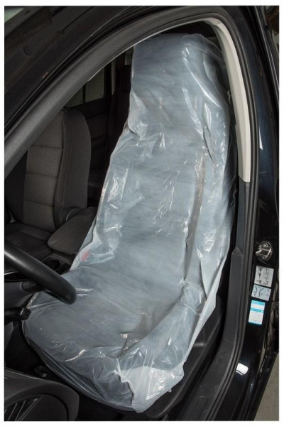 Eichner Einweg-Sitzschoner EXTRA; perforiert auf Rolle, Material: MDPE - 13my - Weiß, Maße: 82 x 135 cm, VE: Rolle a 100 Stück, 9219-01431