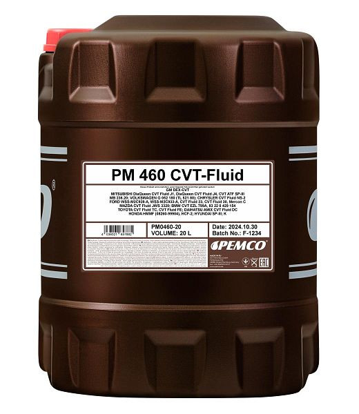 PEMCO Getriebeöl 460 CVT-Fluid, VE: 20 l, PM0460-20