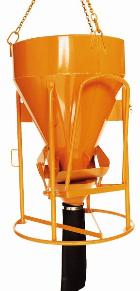 Eichinger Betonsilo, 1016L.07, 400 Liter, zylindrisch-konisch, Handhebel, 600 mm PVC-Schlauch, Ø 200 mm, leichte Ausführung, 10160700440000