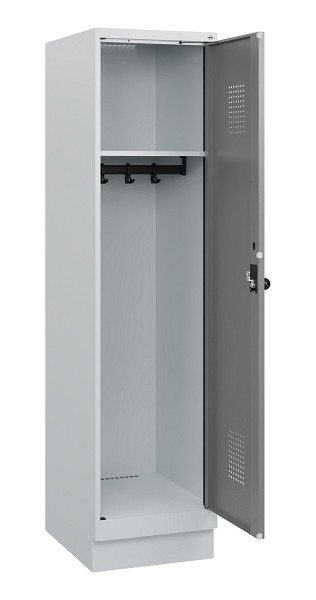 C+P Spind Evolo PLUS, Sockel, 1 Abteil, 1630x400x500mm, 7035/0004, Drehriegel, 0490205-12 S10014