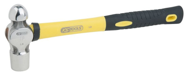 KS Tools Edelstahl Schlosserhammer mit Fiberglasstiel, 230g, 964.2101