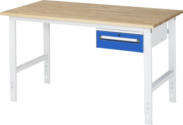 RAU Komplettmodell-02 Arbeitstisch Tom, B750xT1000xH760-1080mm, MDF-Platte-22mm, 06-625F10-07-KM02.11