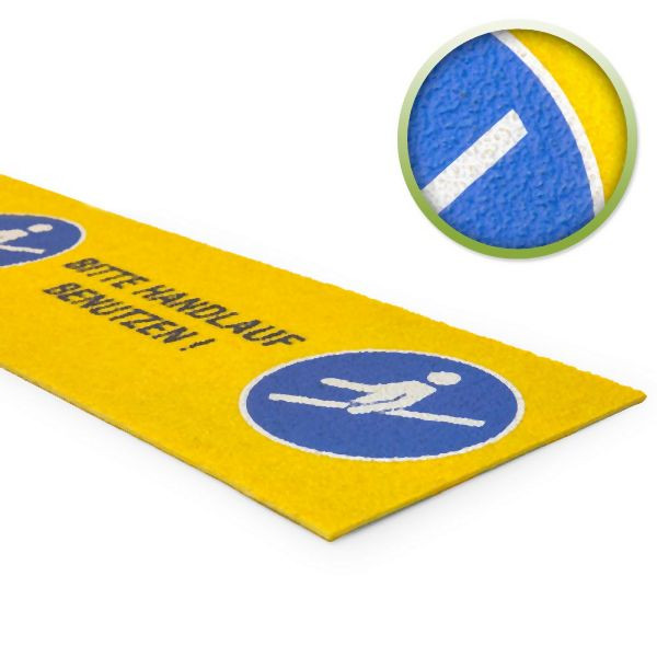 Moravia Antirutschplatte GFK Medium gelb, "Handlauf", 230 x 600 mm, 327616