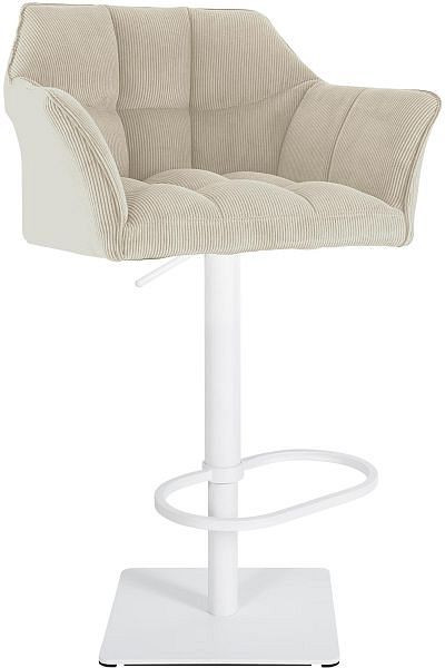 CLP Barhocker Damaso W Cord, creme, 326323, 4255716358785