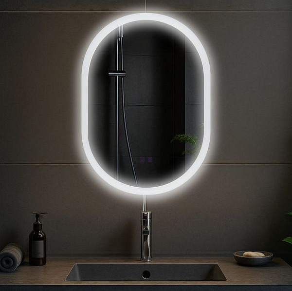 CLP Badspiegel Karishma 70x50 mm ohne Bluetooth, klarglas, 326290
