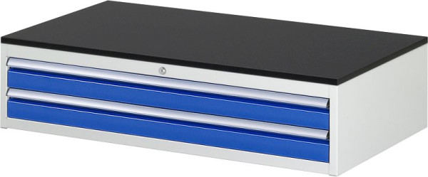 RAU Schubladenschrank Serie 7000, B1145xT650xH280mm, Arbeitsplatte melaminharzbeschichtet, Schubladen: 2xH90 mm, 13-XXL1.3A-M.11