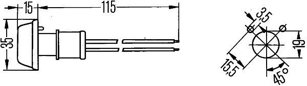 HELLA Zusatzblinkleuchtensatz - Halogen - 12V - Einbau - seitlicher Einbau - Set, 2BM 009 320-807