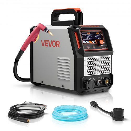 VEVOR 65A Plasmaschneider, Pilotlichtbogen, 2T/4T-Funktion, einstellbare PT-Zeit, Digitalanzeige, IGBT-Wechselrichter, DLZQGJFJCS65CKU7P001V2
