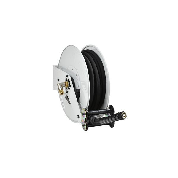 Ebinger Schlauchaufroller OSM 310, Max. 200bar/130°C, 15m - 8mm ID Hochdruckschlauch 2SN blau, 1.310.302
