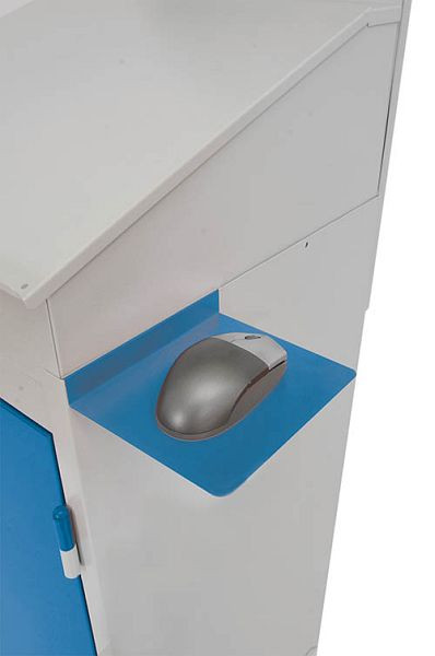 Bedrunka+Hirth Mausablage, für Computerwagen 105-3, 150 x 175 mm, 04.105.MAA