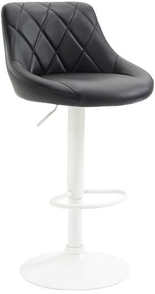 CLP Barhocker Lazio Kunstleder weiß, schwarz, 321770