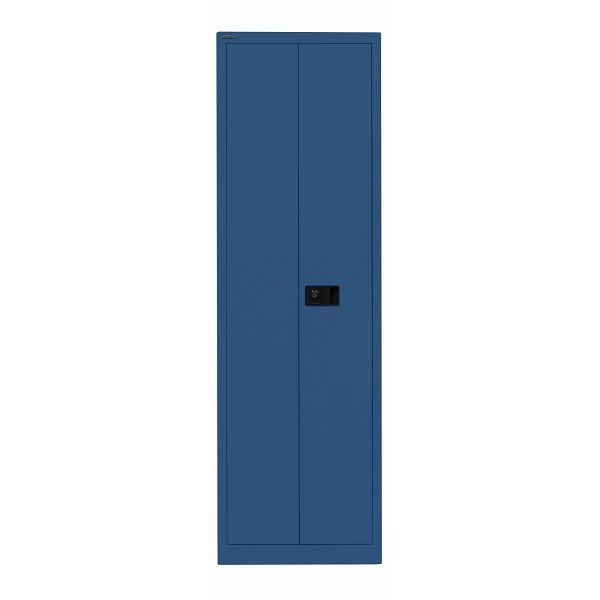 Bisley Flügeltürenschrank UNIVERSAL, 4 Fachböden für 5 Ordnerhöhen, Breite 600 mm, 639 oxfordblau, E782A04B6639