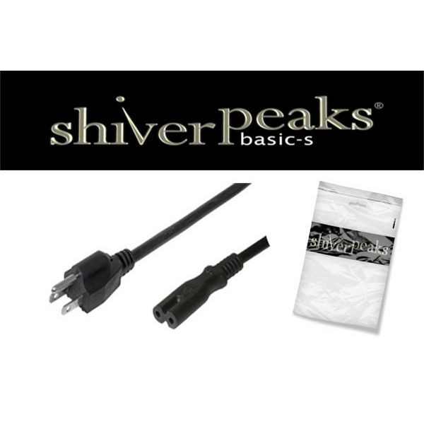 shiverpeaks BASIC-S, Netzanschlusskabel USA, Stecker an Euro 8 Buchse, schwarz, 1,8m, BSUS60002