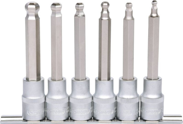 KS Tools 1/2" Bit-Stecknuss-Satz Innensechskant, 6-teilig, 911.1650