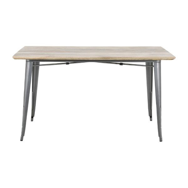 Bolero Bistro Esstisch Mango Holzplatte Gunmetal Rahmen 1450mm, HZ809