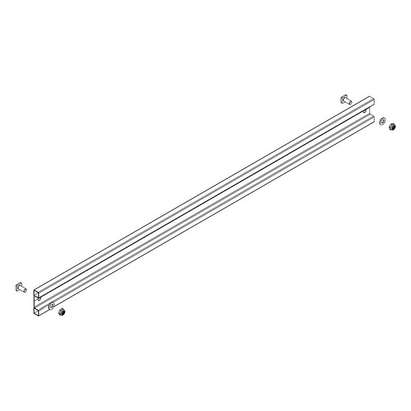 Munk Günzburger Steigtechnik Aussteifungsstrebe Podesttreppe inkl. Montagesatz, Länge: 997 mm, 800028
