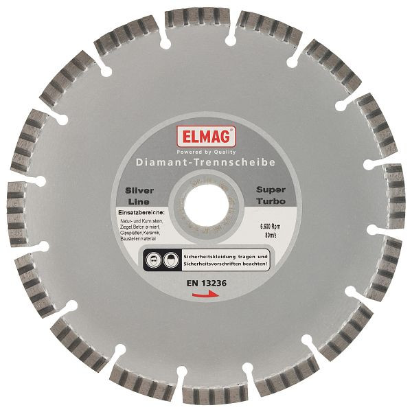 ELMAG Diamantscheibe 350 mm, PREMIUM LINE - ASPHALT (Bohrung: 25,4 mm) (speziell für Fugenschneider), 61540