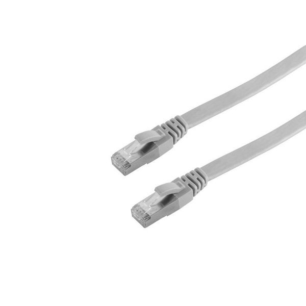 shiverpeaks BASIC-S, RJ45 Patchkabel-Flachkabel, Flat U/FTP mit CAT 7 Rohkabel, slim, 2,0m, BS75512-SL