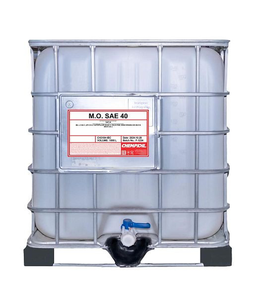 CHEMPIOIL 3104 Einbereichsmotorenöl SAE 40, VE: 1000 l, CH3104-IBC