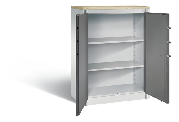 C+P Feuerschutzschrank Certos, H1226xB930xT500mm, Farbe: Lichtgrau / Vulkangrau, Klinkengriff, 3 OH, 1171-00 S10325