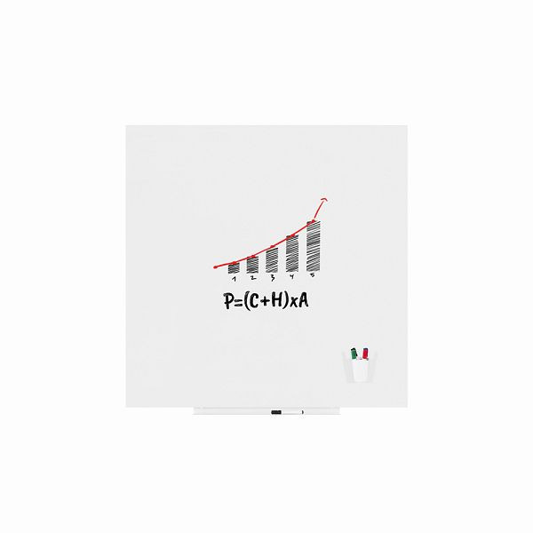 Rocada Skinwhiteboard lackierte Oberfläche 120x120 cm, 6426R