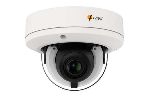 eneo IND-68M2812MFA Netzwerk Dome Fix, 24h Farbe, 3840x2160, Tag/Nacht, WDR, AI, 2,8-12mm, IR, 12VDC, PoE, IP67, 235256