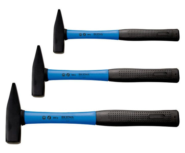 SW-Stahl Schlosserhammersatz, Fiberglas-Stiel, 3-teilig, 50430L