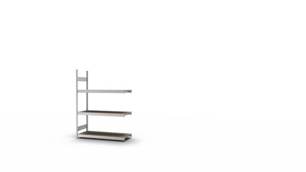 hofe Großfach-Anbauregal, 2000x500x1500 mm, 3 Fachebenen, Spanplatte verzinkt, 350 kg Fachlast, 1200 kg Feldlast, zweiseitige Bedienung, GZA20515S