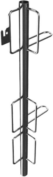 Schake Pfosten für 8 Latten aus Stahlrohr 42mm verzinkt, 11280V8