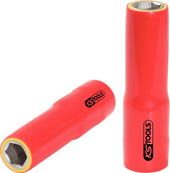 KS Tools 1/2" Stecknuss mit Schutzisolierung, lang, 10mm, 117.1334