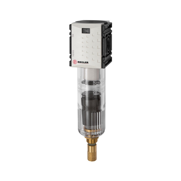 Riegler Filter »FUTURA-mini« mit PC-Behälter, 5 µm, BG 0, G 1/4, VA, 142439