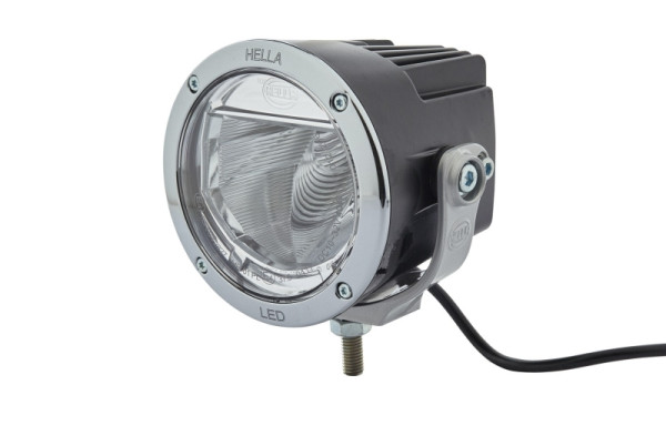 HELLA LED-Fernscheinwerfer, Luminator X LED, 12/24V, rund, Referenz: 37.5, geschraubt, E4 0417/ECE-R112, glasklar, 3000mm, links/rechts, 1F0 012 206-001