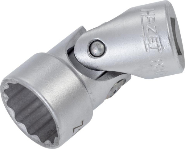 Hazet Gelenk Steckschlüsseleinsatz, Doppelsechskant, Vierkant hohl 10 mm (3/8 Zoll), Außen-Doppel-Sechskant-Tractionsprofil, 16 mm, 880G-Z16