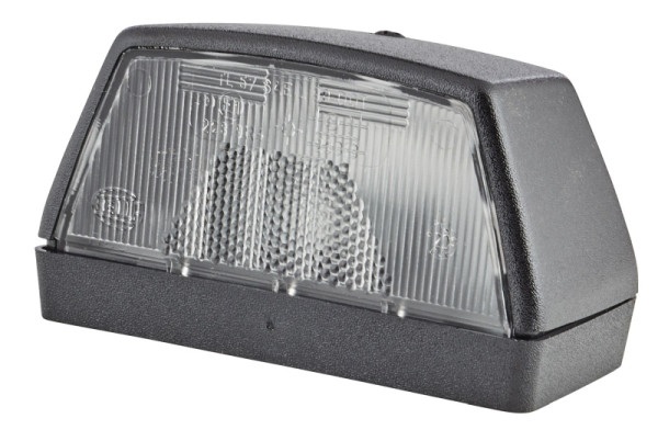 HELLA Kennzeichenleuchte, Halogen, Anbau/PG-Verschraubung, ECE/ADR/GGVS, links/rechts, 2KA 003 389-081