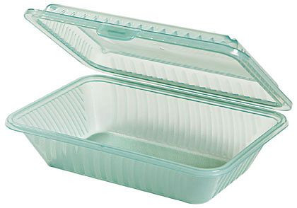 Contacto Eco-Takeouts Behälter, grün, 23,5 x 17 x 7 cm, VE: 12 Stück, 1104/236