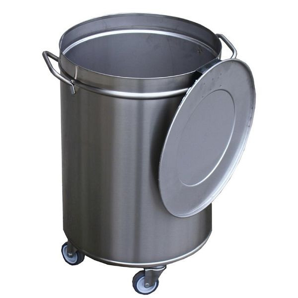 Gastro M Abfalleimer mit Rollen und Deckel, 50 L, GN145