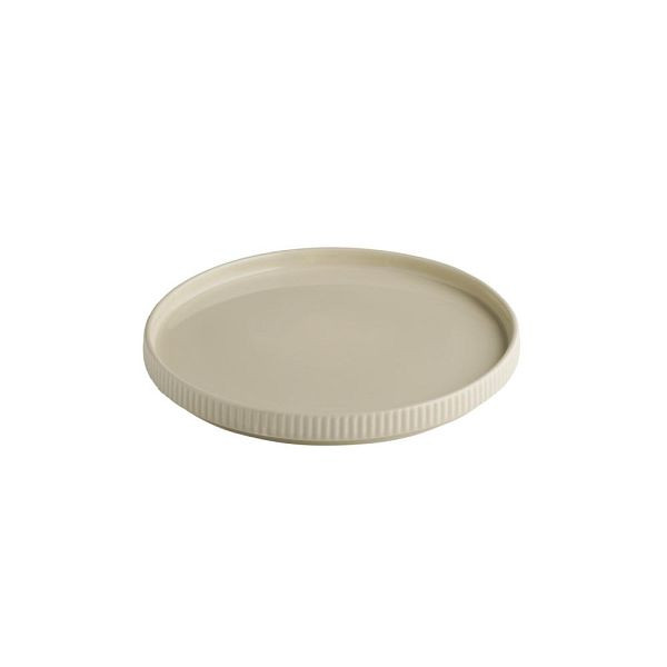 APS Teller THE GRID - Porzellan, Ø 23 cm, Farbe sand, stapelbar, 19039