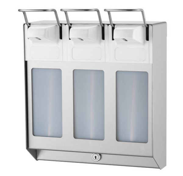 All Care MediQo-line Desinfektion/Seifenspender TRIO KH 500 ml Edelstahl, 8320