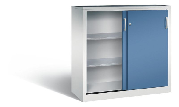 C+P Schiebetürenschrank Acurado, H1200xB1200xT500mm, Farbe: Lichtgrau / Fernblau, 2057-092 S10028