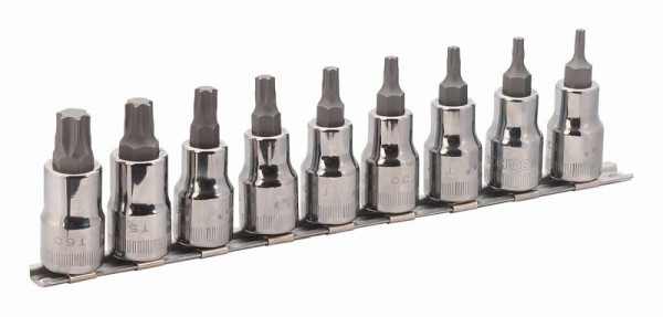 Bahco 1/2" Steckschlüssel-Satz, Torx, 7809TO, 7314150220465