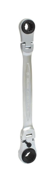 KS Tools 4 in 1 GEARplus umschaltbar Gelenk-Doppel-Ringschlüssel, 10x13-17x19mm, 503.4745