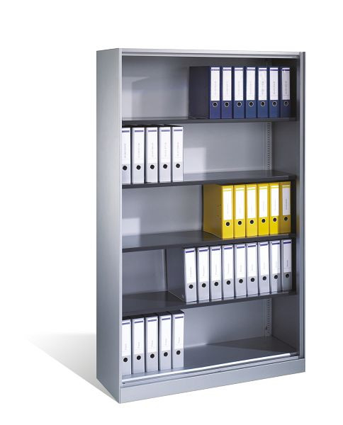 C+P Büroregal Asisto, H1980xB1200xT435mm, Farbe: Schwarzgrau, 140001-000 S10017