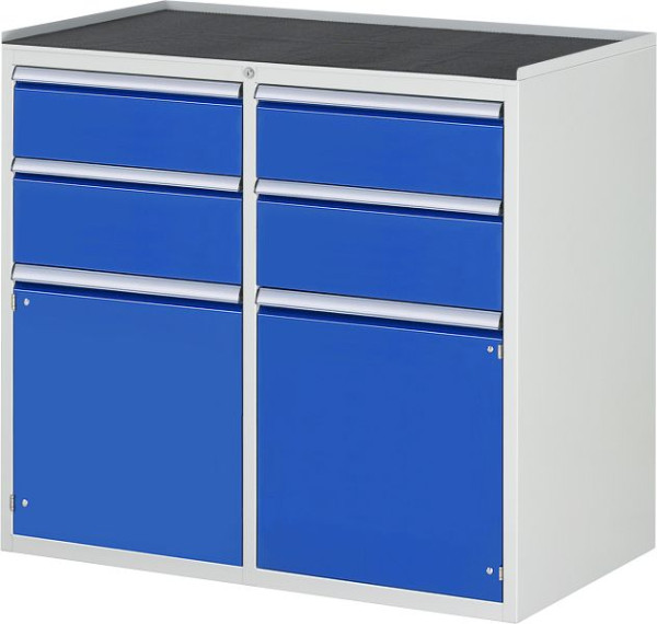 RAU Schubladenschrank 7000, 1145x650x1035mm, li: H180, H210mm, Flügeltür, re: H180, H210mm, Flügeltür, Metallauflage, 03-LL7.1.1A-MT.11