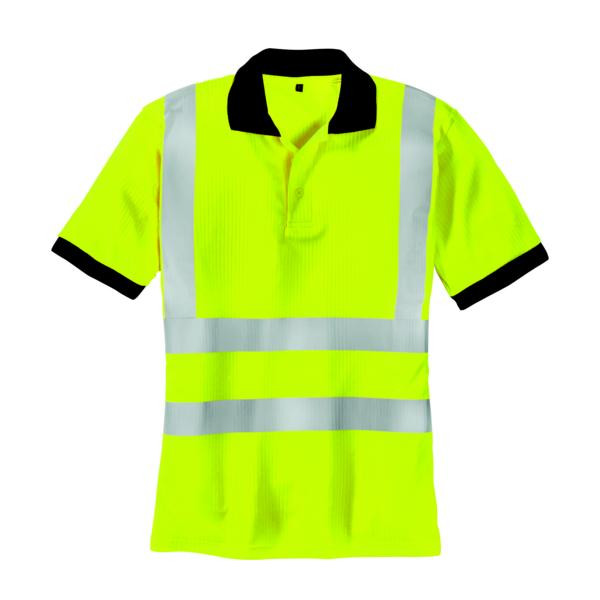 teXXor Warnschutz-Polo-Shirt SYLT, Größe: L, Farbe: leuchtgelb, VE: 20 Stück, 7028-L