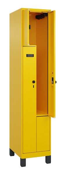 C+P Z-Spind Evolo PLUS, Füße, 2 Fächer, 1950x400x500mm, 1023/1023, Drehriegel, 049013-122 S10018