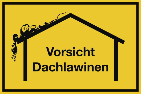 Moedel Winterschild, Vorsicht Dachlawinen, Aluminium, 400x300 mm, 60276