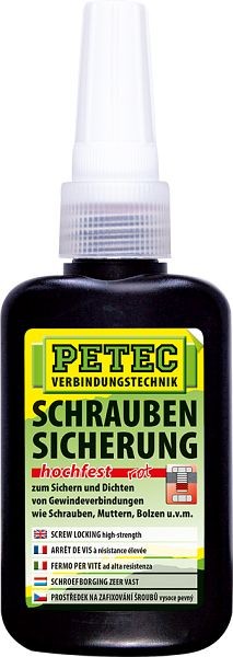 Petec Schraubensicherung Hochfest, 50g VE: 10 Stück, 92050