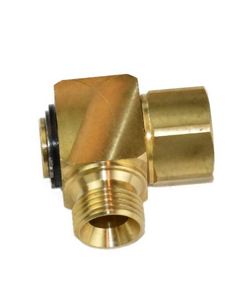 Ebinger Drehgelenk (MS) 1/2'' AG - 1/2'' IG, max. 250bar, 90°, Dichtung NBR/PTFE, 130.522